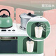 Yunya Children's Kitchen Toys Simulation Stove Set Cooking Play House Full Set Boys and Girls Baby Stove Stove Cooking Kitchen Cooking 4 in 1 52-piece Set Green