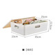 Bailu debris storage basket storage box student dormitory desktop plastic cosmetic storage box with lid kitchen finishing box low storage box (with lid)