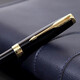 派克（PARKER）钢笔卓尔新款法国进口墨水笔18K金乘风而起礼盒高端轻奢商务送礼生日伴手礼谢师礼定制刻字套装 卓尔纯黑丽雅金夹墨水笔【18K金笔尖·实木礼盒】