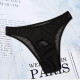 Hot Cat Sexy Underwear Transparent Sexy Low Waist Bump Big Bag Sexy Underwear Mesh Men R470 Black