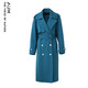 Ohm (AUM) [Même modèle dans le centre commercial de commerce] Aum OHMCHUN'S NOUVEAU PRODUIT LAC BLUE DOUBLE CONTRONTRE LE MONTRAGE Veste de trench de longueur moyenne pour les femmes Lake Bleu M