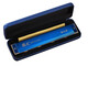 Guoguang 24-hole harmonica polyphonica C-tune harmonica advanced German imported gong adult beginners professional performance level Guozhi Dream 24-hole polyphonica blue + free engraving