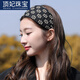 DING FEI White Hair Covering Hairband Women's Wide-Brim Face Wash Hair Accessory Korean Style Teeth Anti-Slip Head Hole Cover Broken Hair Hairpin Hairband Hairband Wide-Border Hairband Blue A16-205