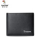 
Woodpecker (TUCANO) wallet for men short real top leather wallet horizontal men's wallet practical Valentine's Day gift for boyfriend and husband 4973A black