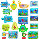 Inflatable children's toy turtle patting water mat baby crawling water mat baby intellectual education toy water mat