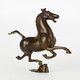 Guye Home Pure Brass Horse Stepping on Feiyan Crafts Ornaments Home Ornaments Copper Horse Ornaments Copper Horse Gifts Office Ornaments Horse Brass Color Length 21* Width 5* Height 17CM/No gift box/Can be customized