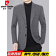Pierre Cardin Casual Suit Jacket Men's 2025 Autumn and Winter New Style Young and Middle-aged Slim Suit Top Single Jacket Men 015 Gray L 175L