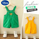Disney (DISNEY) Children's Street Blowing Overalls Summer New Style Baby Girl Shorts Boys Small Middle Children's Cropped Pants Boys and Girls' Slings Yellow Strap Shorts Size 100 Size Suitable for about 90cm