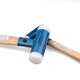 EXPLOIT industrial-grade installation hammer rubber hammer nylon non-elastic hammer steel pipe handle installation hammer 30mm