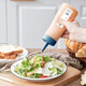 Tingyang Kitchen Salad Squeeze Sauce Bottle Household Honey Oyster Sauce Seasoning Bottle Condensed Milk Squeeze Bottle Food Grade Seasoning Dispensing Bottle Porous White 350ml