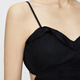 
JNBY [Same Model in Shopping Mall] 24 summer new dress sleeveless suspender cotton 5O6G14420 001/This black L