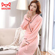 Chat Man (Miiow) Pure Coton Prue de nuit pour femmes Spring and Automne Couple Bathrobe Pajamas Men d'été Summer à manches longues