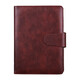 
Bowen Magnetic Fitting Binder Business Notepad PU leather 9-hole 6-hole notebook can be replaced with inner core for office use, with card slot pen insert customized [(9921)A5 Black 6-hole binder]