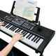 Octave Baby BD-670 Intelligent Multifunctional Electronic Keyboard Children's Piano Beginner Instrument Teaching 61 Keys Can Play 88 Keys Beginner Edition Rechargeable + Pitch Wheel