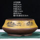 Yixing lila Tonblüten Pot Keramik Haushalt Einfacher runde große, mittlere und kleine Durchmesser Baum Bonsai Topf 693 Schalen kleiner roter Topf mit Kunststoffschale + Abflussnetz