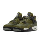 耐克（NIKE）男鞋 Air Jordan 4 AJ4 乔4 中帮 大学蓝 运动鞋休闲复古篮球鞋 FB9928-200/FB9927-200 军绿色 36.5 GS
