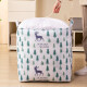 Zhidong quilt storage bag folding dirty clothes basket portable dirty clothes basket storage basket quilt clothes travel packing bag moving artifact Elk Forest 100 liters