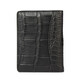 VTV V.V.BROWN Men's Crocodile Leather Driver's License Pack Genuine Leather Business Multi-Card Business Card Clip Card Pack Bank Certificate Birthday Gift Black