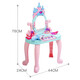 Casa infantil Juega de juguete Tocante Simulación mini electrónica piano piano educativo juguete juguete silla silla set niña 3-6 cumpleaños regalo de maquillaje de piano de piano