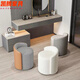 Yao Wan Xi Du Stool Small Stool for Adults Denzi and Chair Nordic Dressing Stool Swivel Backrest Dressing Stool Xipi Light Gray and Dark Gray