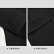 Hailan Home (HLA) Anzug Herren 25 Spring New Light Business Fashion Series Flat Kragenanzug Jacke schwarz 06 175/92a 48a Empfohlen 125 ~ 136Jin [Jin ist gleich 0,5 kg]