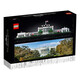 Lego (LEGO) Architecture Series Street View Children's Adult Small Particle Assembly Building Blocks Toys Boys and Girls Birthday Gift Collection 21054 United States White House 1483 Particles