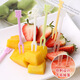 Xingfang disposable forks 260 pieces combined pack 2 boxes of fruit picks fruit forks children's cake forks