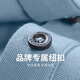 Tanzen mit dem Wolf [Tiansi] Revers Short Sleeve T-Shirt 2025 SOMMER NEUER Kontraststreifen lässig atmungsaktive Polo-Hemd 6628 Gray Blue-103 2xl (185)