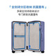 ITO suitcase TRUNK trolley case large capacity high-looking women's suitcase checked box digital purple 26 inches
