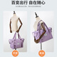 Shengteng bolsa de viaje para mujer con separación seca y húmeda, bolsa de equipaje portátil de gran capacidad, bolsa de viaje de corta distancia, bolsa de viaje de negocios, bolsa de equipaje, color morado claro 36L