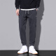 Jeep Spirit Pantalones casuales para hombres Primavera y otoño Nuevos corbatas sueltas Sports Long Pants for Men Marca de moda Pantalones de trabajo versátiles para hombres 9859 Gray Plus Velvet XL