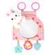 Xushansi Auto Babysicherheit Sitzbeobachtung Mirror Kinder Auto Rückspiegel Babykorb Spiegel Innenarchitektur Blindfleck Reflektor Little Kaninchen-Sicherheits-Sicherheitssitz Beobachtungspiegel