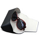 Caja de gafas de sol de gafas de alta gama de Longfeng Caja de gafas de sol grande Caja de almacenamiento Caja de ojos portátil y grande Modelo de celebridades de Internet Negro