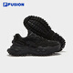 Fila Fusion Fila Modemarke Harte Süßigkeiten Männer Schuhe Winter dicker Sohle Erhöhung Schuhe Sneaker Schwarz Daddy Schuhe Auto Schwarz/Schwarz-SB 40.5