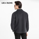Luca Dilon 100% Sheep Autumn and Winter Wool Jacket Double-sided Nylon Warm Casual Versatile Jacket Dark Blue L 50