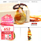 Yuan Baltic Amber Beeswax Flower Amber Pendant Women's Water Drop Flower Amber Sweater Chain Amber Necklace No. 2442