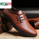 
CARTELO 2025 summer new men's hollow leather shoes breathable leather sandals casual soft sole summer middle-aged and middle-aged 983 brown hollow style 41