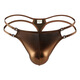 Please fashion sexy men's thong imitation leather shiny ice silk personality GAY bar nightclub men's S color