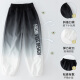 McTicco Boys Seda Seda de seda de secado rápido para niños de verano 2025 Nuevos pantalones a prueba de mosquitos de verano pantalones deportivos grandes para niños para verano delgado 9767 negro + 5725 gradiente [set] 170 cm