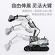 4DRC alloy excavator remote control vehicle engineering vehicle simulation car model charging vehicle toy children's birthday gift [17 pass + alloy bucket] white double electric