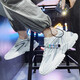 MVPBOY Zapatos para hombres Autumn and Summer Dad Shoes Shoes New Shoes Men's Men's Tendy Sports Sports Sports Sombreros gruesos Versátiles Versátiles Casuales Men Super Awesome X9920 Blanco Gris 41