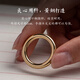 Pufang pure brass ring buckle mobile phone lanyard hand-woven brass jewelry keychain U disk bag hanging chain for men and women good luck