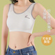 俞兆林少女内衣固定杯学生高初中生女童发育期儿童裹胸纯色小背心文胸罩 YZL-甜系小兔（白色+肤色）2件装 均码（65-120斤）