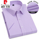 Pier Cardin Light Luxury High-End-Sommer-Hemd für Kurzärärmel-Hemd von Pure Cotton High-End Business Formal Professionelles Nicht-Silk-Eis-Seidenhemd gestrickt