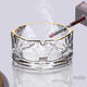 Montrachet ashtray creative personality hexagonal crystal glass office home ashtray hexagonal ashtray 12CM ash style*2