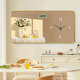 Meiyouchun Modern y simple pintura decorativa Reloj de pared 2025 Nuevo calendario perpetuo Reloj Electrónico Nordic Flower Reloj Pared JD121.09 Calendario perpetuo + Reloj 80*40 cm Imagen de cristal PVC Edge Edge