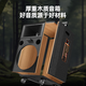 Manlong square dance audio high-power wireless microphone bluetooth musical instrument internet celebrity live broadcast mobile outdoor high-end karaoke machine singing trolley speaker W-15S audio dual microphone + gift package