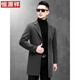 Hengyuanxiang Neue 100 Wolle doppelseitige Wolljacke für Herrenherbst- und Winter-Woll-Windbreaker ohne Wollmantel. Ash M Empfohlenes Gewicht: 115 Jin [Jin ist 0,5 kg] -130 Jin [Jin ist 0,5 kg]