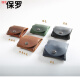 Yilong Paul Japanese Men's Short Mini Coin Purse Crazy Horse Leather Buckle Coin Bag Youth Personalized Leather Multifunctional Wallet Dark Brown - Crazy Horse Leather Retro Scratch Effect
