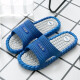 Guapos 2020 nuevas zapatillas nuevas para hombres anti-deslizamiento de la casa de la casa de la casa de interior pareja de masajes al aire libre hombres oscuro azul 9859 40 (40-41)